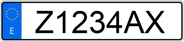 Numer rejestracyjny Z1234AX posiada MITSUBISHI MONTERO