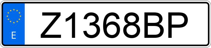 Numer rejestracyjny Z1368BP posiada NISSAN PRIMERA