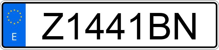 Numer rejestracyjny Z1441BN posiada VOLKSWAGEN GOLF