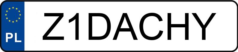 Numer rejestracyjny Z1DACHY posiada MERCEDES-BENZ GLE 300 D 4MATIC