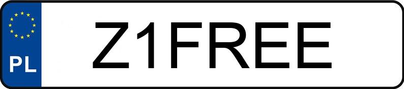 Numer rejestracyjny Z1FREE posiada AUDI Q7 TDI MR`20 E6d 4J SQ7