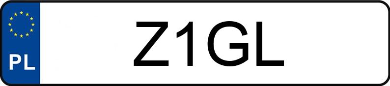 Numer rejestracyjny Z1GL posiada TOYOTA SUPRA