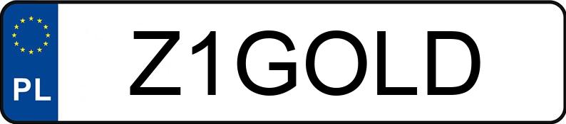 Numer rejestracyjny Z1GOLD posiada MERCEDES-BENZ CLS