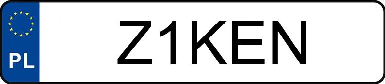 Numer rejestracyjny Z1KEN posiada MINI [BMW] Mini 1.6 MR`01 E3 Cooper S