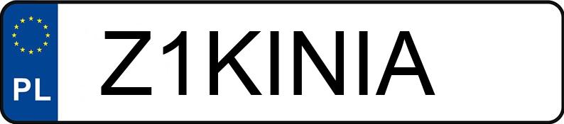 Numer rejestracyjny Z1KINIA posiada BMW 545