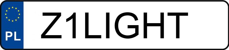 Numer rejestracyjny Z1LIGHT posiada FORD MUSTANG Numer rejestracyjny Z1LIGHT posiada FORD MUSTANG