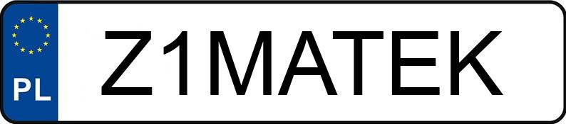 Numer rejestracyjny Z1MATEK posiada FORD Escort 1.6i MR`95 Flair