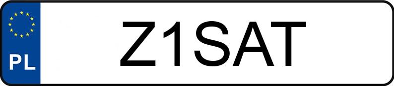 Numer rejestracyjny Z1SAT posiada EDWARD DAVIES COMMERCIALS LTD TRANSIT CUSTOM