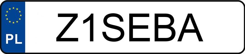 Numer rejestracyjny Z1SEBA posiada AUDI A6 2.5 TDi Kat. MR`02 E3 4B A6 2.5 TDi Kat. MR`02 E3 4B