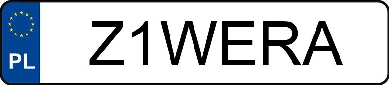 Numer rejestracyjny Z1WERA posiada CUPRA FORMENTOR