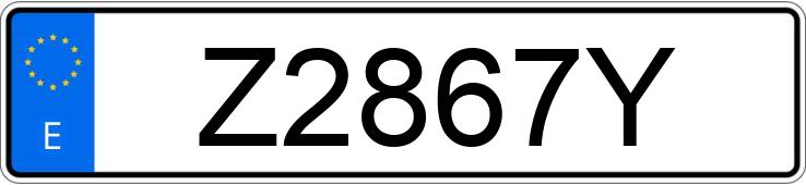 Numer rejestracyjny Z2867Y posiada FORD SIERRA Numer rejestracyjny Z2867Y posiada FORD SIERRA