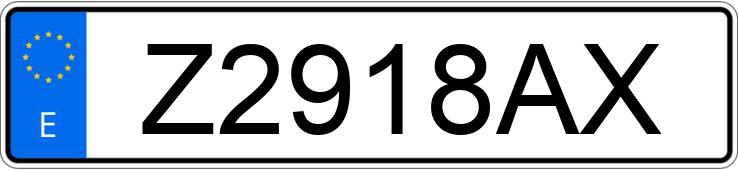 Numer rejestracyjny Z2918AX posiada BMW SERIE 3