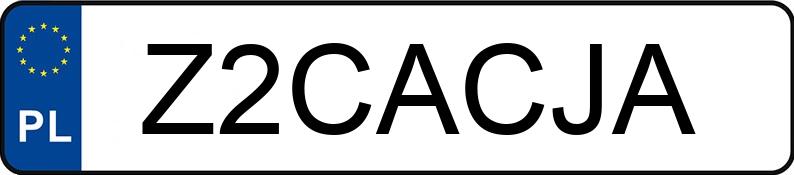 Numer rejestracyjny Z2CACJA posiada MERCEDES-BENZ AMG GLS 63 4MATIC+