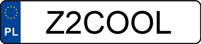 Numer rejestracyjny Z2COOL posiada FORD RANGER