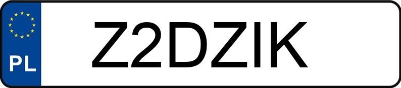 Numer rejestracyjny Z2DZIK posiada FSM-BIELSKO BIAŁA POLSKI FIAT 126P 650