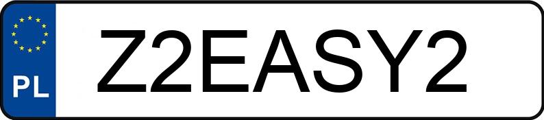 Numer rejestracyjny Z2EASY2 posiada LAND ROVER Range Rover Sport III 3.0 Diesel MR`23 E6d Dynamic SE