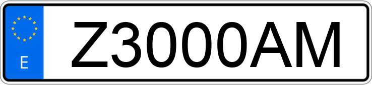 Numer rejestracyjny Z3000AM posiada MERCEDES 300 (129)