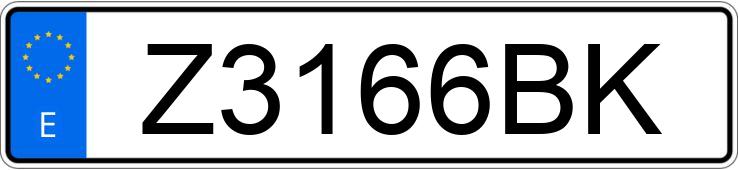 Numer rejestracyjny Z3166BK posiada NISSAN VANETTE