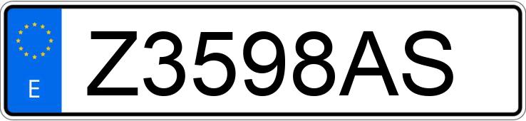 Numer rejestracyjny Z3598AS posiada SEAT IBIZA Numer rejestracyjny Z3598AS posiada SEAT IBIZA