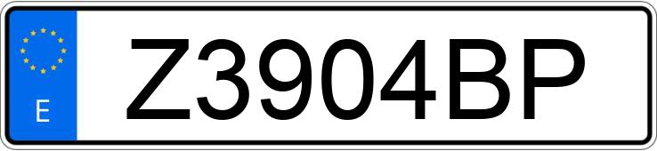 Numer rejestracyjny Z3904BP posiada VOLKSWAGEN NEW BEETLE