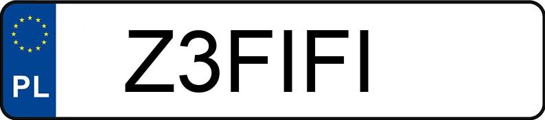 Numer rejestracyjny Z3FIFI posiada AUDI A3 Numer rejestracyjny Z3FIFI posiada AUDI A3