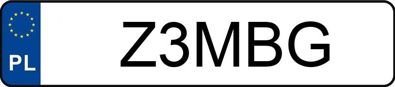 Die Registrierungsnummer Z3MBG hat MERCEDES-BENZ G 350 D 463A