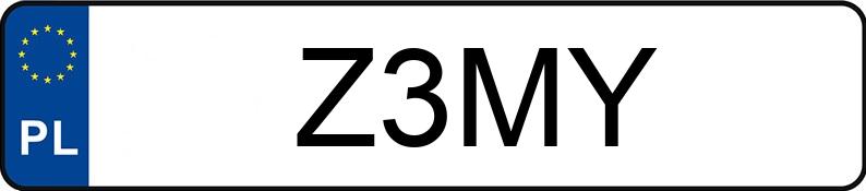 Numer rejestracyjny Z3MY posiada DODGE Grand Caravan 3.6 Kat. MR`11 GT Aut.