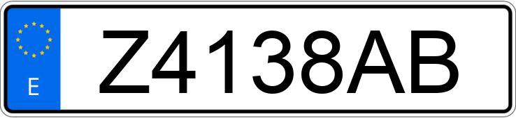 Numer rejestracyjny Z4138AB posiada CITROEN BX