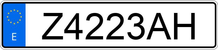 Numer rejestracyjny Z4223AH posiada FORD FIESTA 1.8 D ESPECIAL Numer rejestracyjny Z4223AH posiada FORD FIESTA 1.8 D ESPECIAL