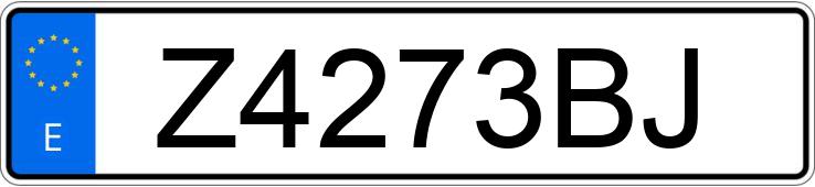 Numer rejestracyjny Z4273BJ posiada NISSAN TRADE