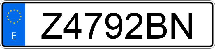 Numer rejestracyjny Z4792BN posiada SEAT IBIZA