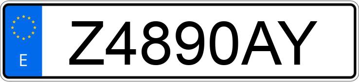 Numer rejestracyjny Z4890AY posiada HONDA PRELUDE