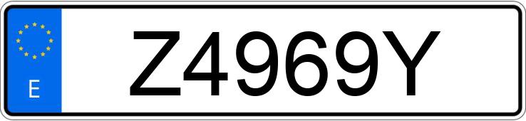 Numer rejestracyjny Z4969Y posiada PORSCHE 944