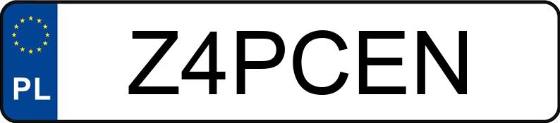 Il numero di registrazione Z4PCEN ha OPEL/CARPOL ZAFIRA LIFE V/CWN