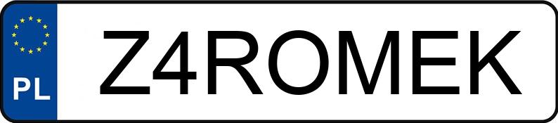 Numer rejestracyjny Z4ROMEK posiada NISSAN X-Trail 2.0 dCi DPF MR`18 E6 Tekna Xtronic CVT