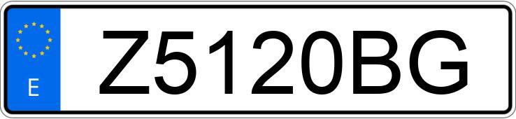 Numer rejestracyjny Z5120BG posiada OPEL COMBO