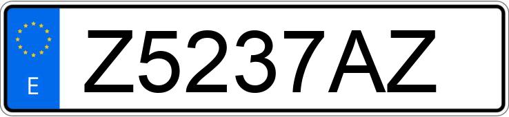 Numer rejestracyjny Z5237AZ posiada SEAT IBIZA Numer rejestracyjny Z5237AZ posiada SEAT IBIZA