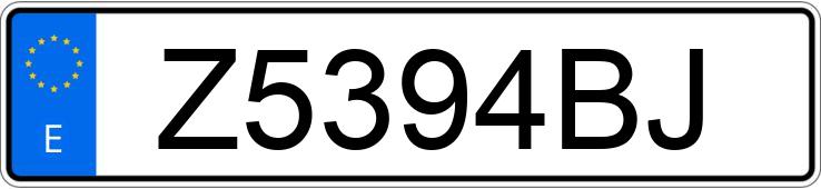 Numer rejestracyjny Z5394BJ posiada SEAT CORDOBA Numer rejestracyjny Z5394BJ posiada SEAT CORDOBA