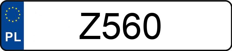 Numer rejestracyjny Z560 posiada DODGE ASPEN Numer rejestracyjny Z560 posiada DODGE ASPEN
