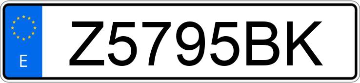 Numer rejestracyjny Z5795BK posiada MITSUBISHI MONTERO