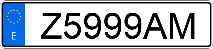 Numer rejestracyjny Z5999AM posiada VOLKSWAGEN GOLF Numer rejestracyjny Z5999AM posiada VOLKSWAGEN GOLF