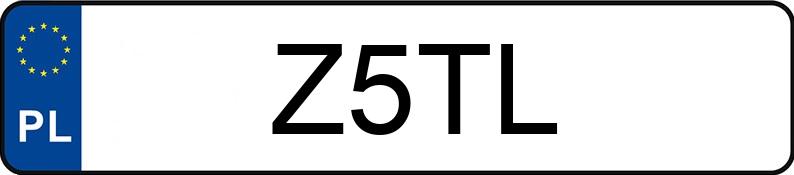 Numer rejestracyjny Z5TL posiada MERCEDES-BENZ CL 63 AMG