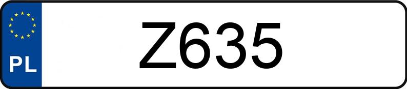 Numer rejestracyjny Z635 posiada DODGE CHARGER Numer rejestracyjny Z635 posiada DODGE CHARGER