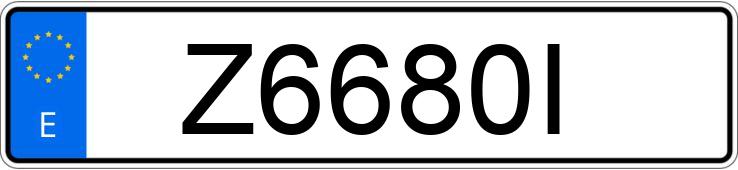 Numer rejestracyjny Z6680I posiada SEAT 127