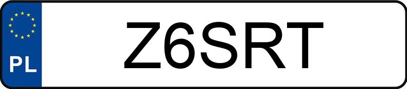 Numer rejestracyjny Z6SRT posiada JEEP GRAND CHEROKEE SRT Numer rejestracyjny Z6SRT posiada JEEP GRAND CHEROKEE SRT