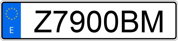 Numer rejestracyjny Z7900BM posiada FIAT PUNTO