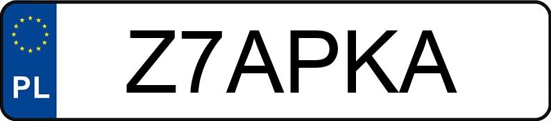 Numer rejestracyjny Z7APKA posiada HONDA Sportowe do 600 ccm CBR 600 RR