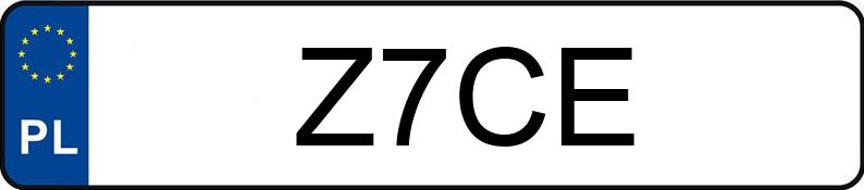 Numer rejestracyjny Z7CE posiada MERCEDES-BENZ CLS 500