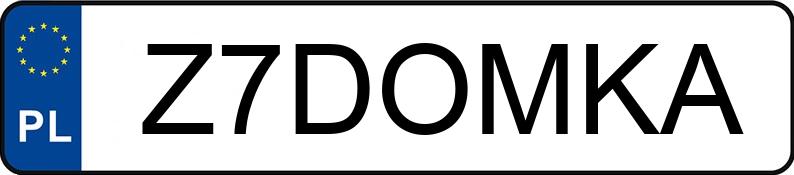 Numer rejestracyjny Z7DOMKA posiada AUDI A4 Avant 2.0 TDi DPF MR`12 E5 B8 A4 Avant 2.0 TDi DPF MR`12 E5 B8