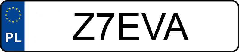 Numer rejestracyjny Z7EVA posiada TOYOTA Corolla 1.2 Turbo MR`19 E6 Comfort